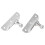 Pair Gas Prop Strut Spring M10 Ball Stud Socket 7