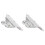 Pair Gas Prop Strut Spring M10 Ball Stud Socket 2