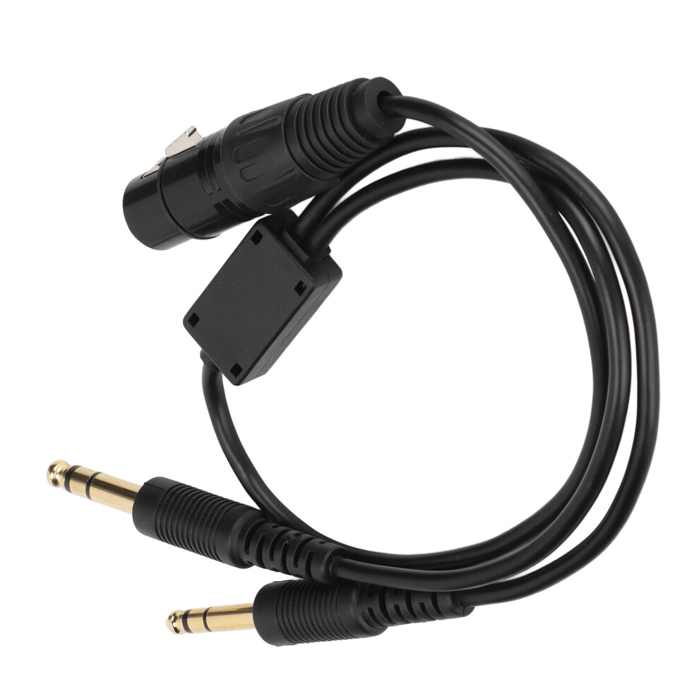 Xlr To Ga Dual Plug Cable Adapter For Airbus Aviation Headphones 8791333052218
