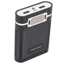Power Bank M08 DIY 18650 da 4 batterie Nero