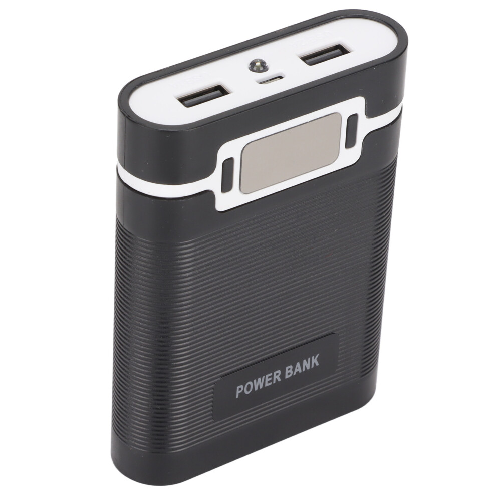 Diy 18650 Battery Power Bank Box 4 Batteries Lcd Display Black 8791333053178