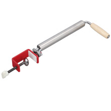 Rollholz aus Edelstahl, multifunktional und arbeitsersparend, mit rutschfestem Griff, Tischklemme, Teigroller für Teigwaren, Nudeln, Kuchen