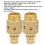 Silenzatore pneumatico in ottone PSC-04 1/2in 30dB 4