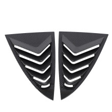 2 pezzi in fibra di carbonio Model 3 trim della persiana della finestra posteriore