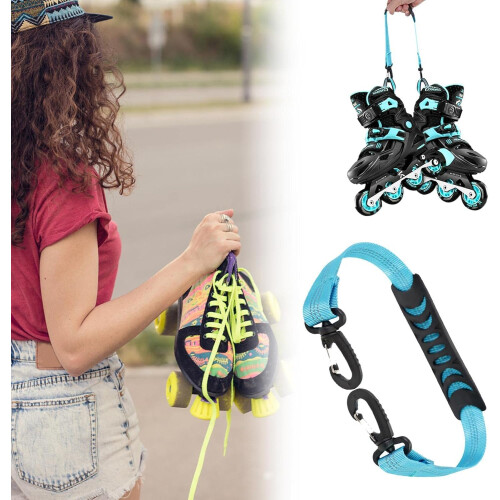 Carry Strap for Ski Boots  Snowboard Boot Carrier Leash  Winter Blue 1