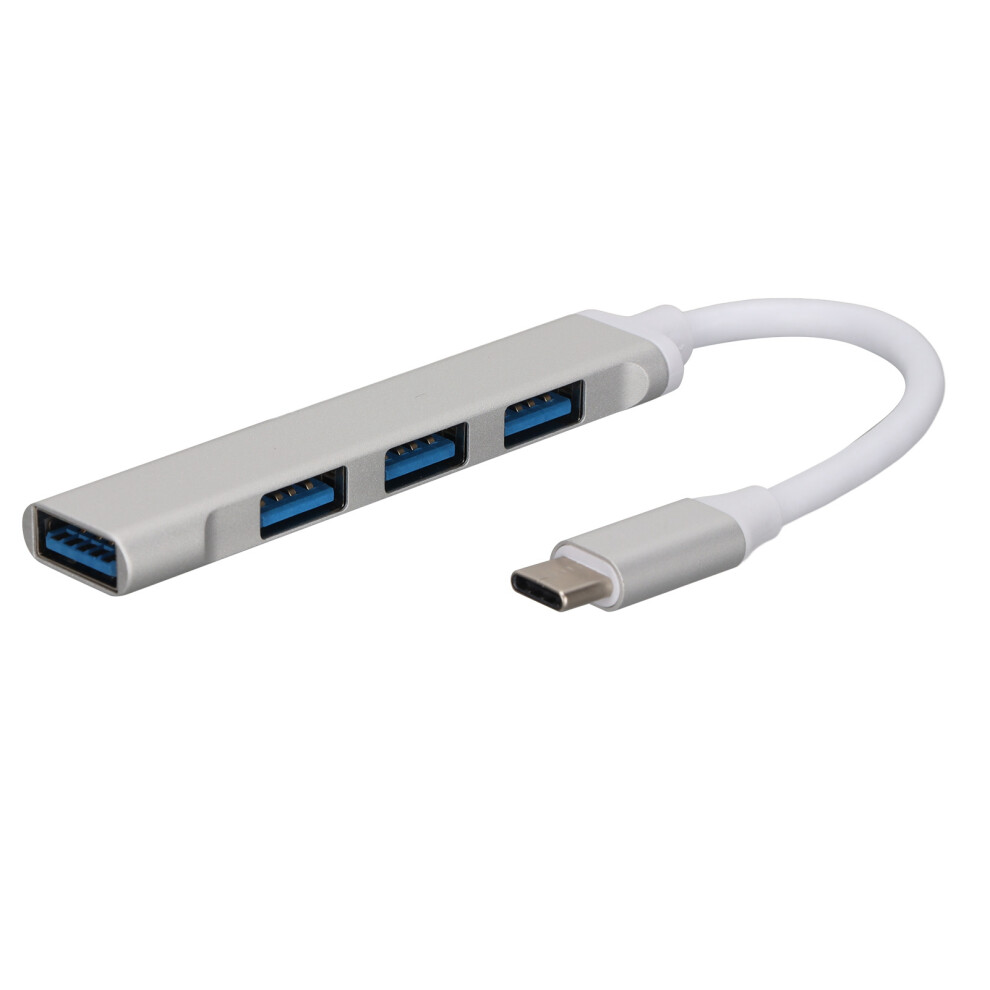 4 In 1 Usb C Docking Station In For Tablets Phones & Fast Data Transfer Silver 6931333057253