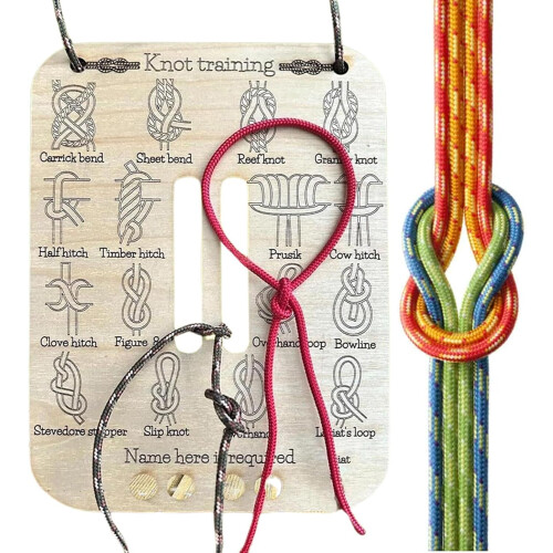 knot training board, multifunctional quicktying tool, camping accessory 2