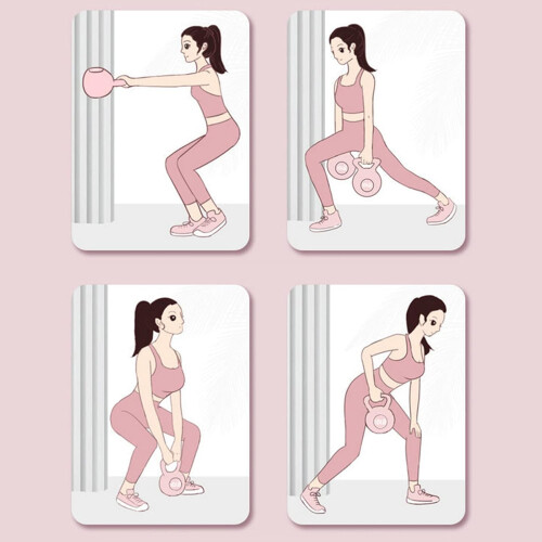 Kettlebell weights for women, training weights 4.4 lbs, strength training kettlebells 2