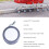2 Pcs 2.5In Silent Caster Wheel 30kg 75mm Height 7