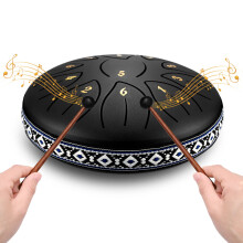Steel Tongue Drum PaNt 6 Inch 11 Tone Hand Pan Percussion Drum Set