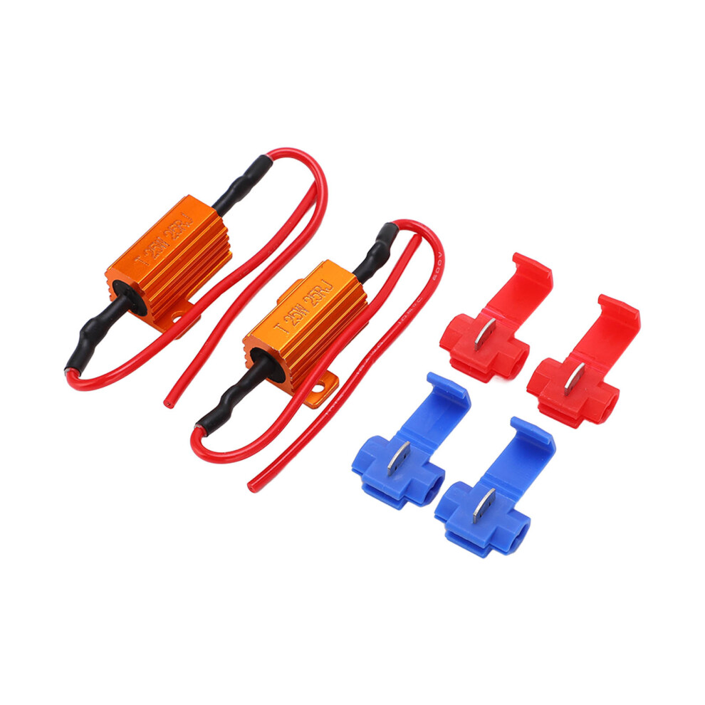 25W 25Î© Led Load Resistor Set For Hyper Flash Fix And Decoding 8781333061792