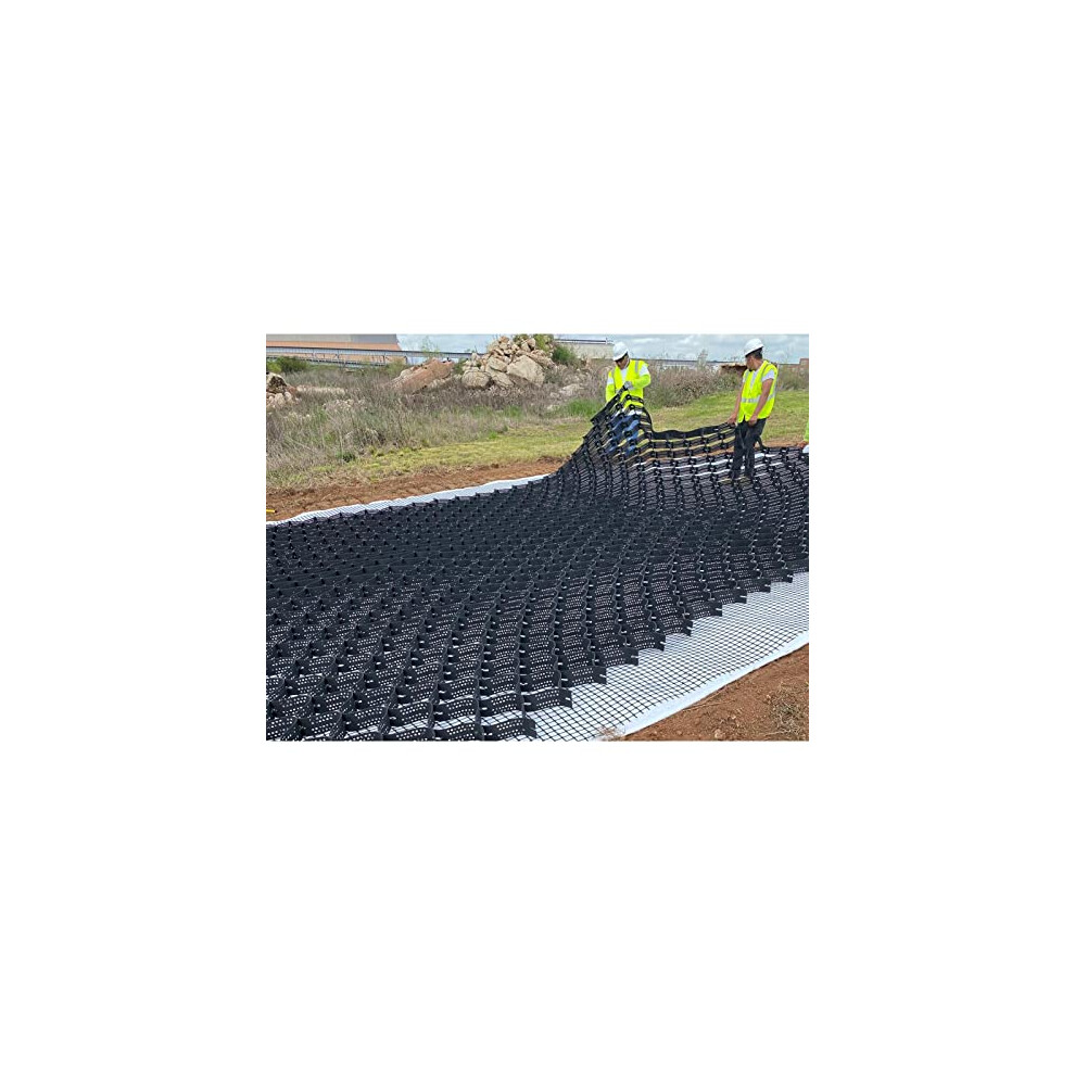 Garden Paths, Soil Stabilizer, Geogrid, Robust Ground Protection Mat, 3X8m, Gravel/Grass Base 6482260368634