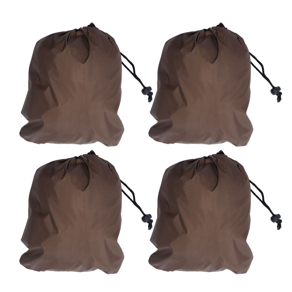4Pcs Car Rearview Mirror & Faucet Frost Guard Covers, 32X27cm Brown 7641333068263