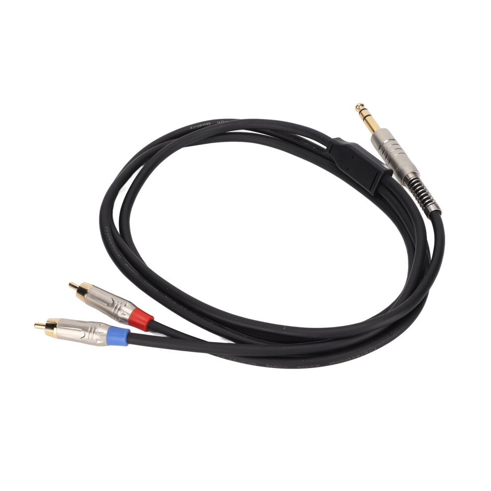 Emi/Rfi Suppressed 1/4In Trs To Dual Rca 5.9Ft Cable For Clean Signal 5081333069587