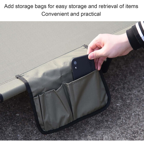 Camp Bed with Storage Bag, Sleeping Bed 150 kg Green 2