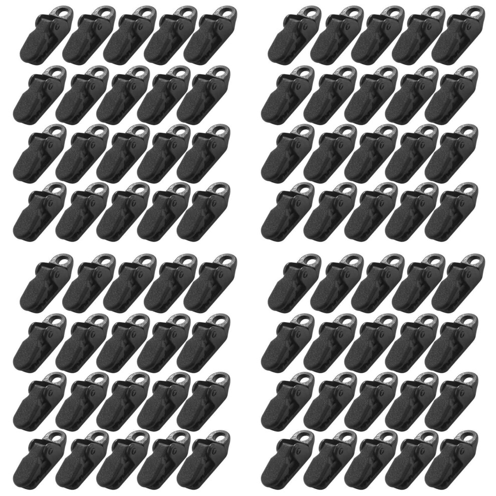80 Pieces Tent Awning Canopy Clamp Tarp Clip Snap Canvas Gripper Caravan Trap Tightening Tool Outdoor Camp Hike Kit-image-OPC-PJBPZ8V-NEW