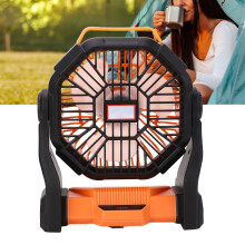 Camping-Ventilator mit LED-Laterne, Multifunktional, 8000mAh Portable Outdoor Camping Ventilator, Powerbank für Camping, Angeln, Notfälle,