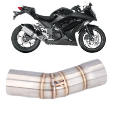 Stainless Steel Motorcycle Exhaust Middle Link Pipe for Ninja ZX6R 2008-2021