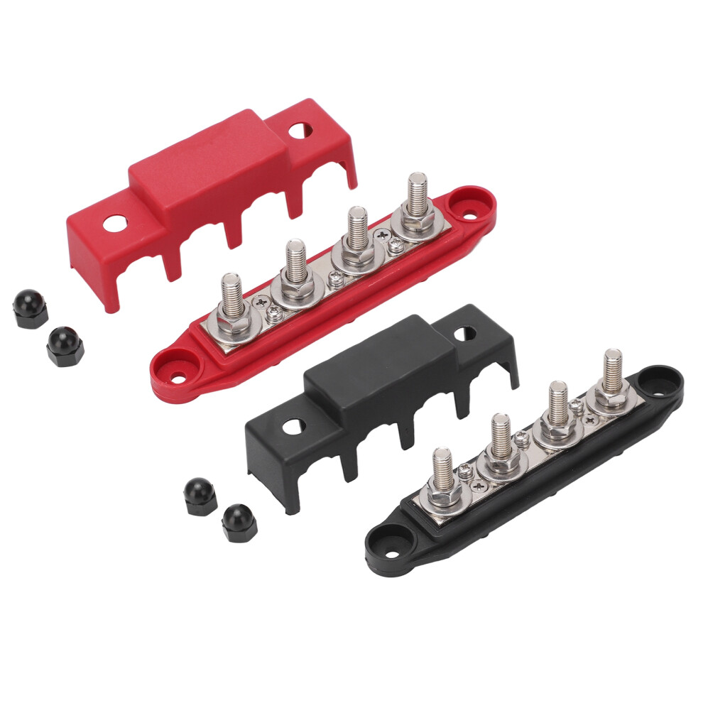 2Pcs 4 Post Power Distribution Terminal Busbar 9121376207846