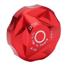 Tappo valvola d'aria in lega di alluminio rossa per forcella ammortizzata MTB, diametro 11,0 mm
