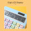 Mechanical 12-Digit Calculator with LCD Display, 15 Tilt, 4 Colors 7