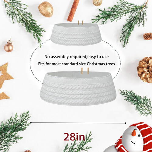 (ML-O1544B) White Christmas tree base (for support) 2