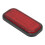 4 piezas de reflector rectangular de ABS rojo para vehículos 12