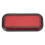 4 piezas de reflector rectangular de ABS rojo para vehículos 4