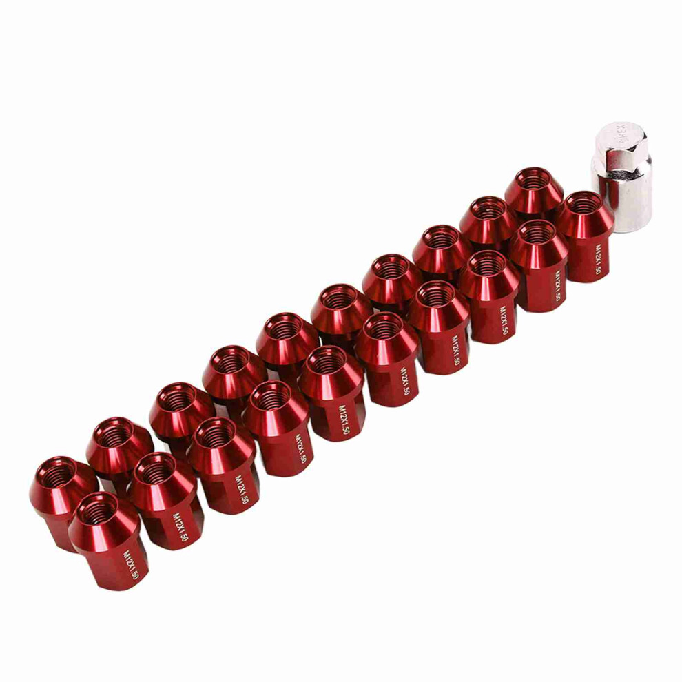 20 Pcs Aluminum Lug Nuts M12x1.5 35Mm Closed End For Chevrolet Camaro 9491333073907