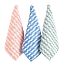 (Mix Color, 10PCS) 5 Pcs Microfiber Cleaning Rag Absorbent Fleece Cloth Scouring Towel