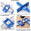 Punch Locator Adjustable Guide Sleeve Cabinet Hardware Jig Punch Locator Template Measuring 5