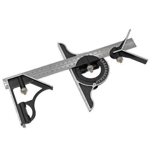 Combination 300mm Multifunction Adjustable Square Duty Square Tools Measure Protractor Finder Ruler 1