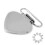 10pcs Silver Metal Peach Heart Suspender Braces 9