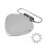 10pcs Silver Metal Peach Heart Suspender Braces 5