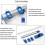 Punch Locator Adjustable Guide Sleeve Cabinet Hardware Jig Punch Locator Template Measuring 4