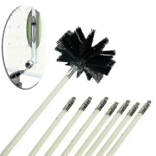 Powered Chimney Cleaning Set Including Rods And Brushes
