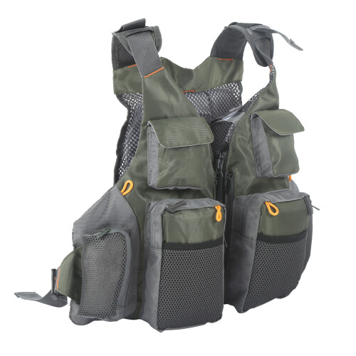 Fly Fishing Vest Multi Pocket Waistcoat Adjustable 2