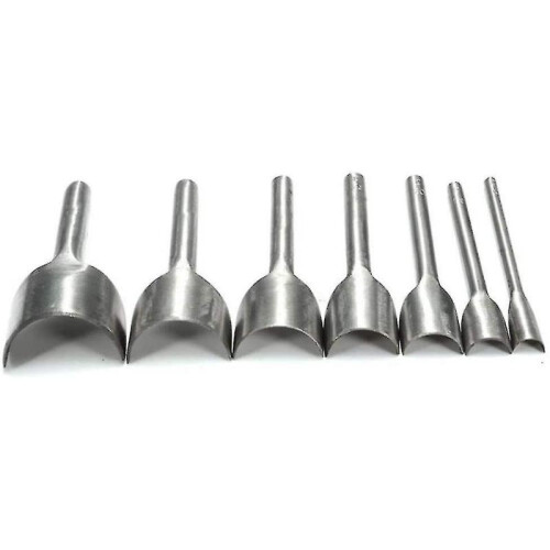 7pcs Punch Tool Diy Round Craft Belt Wallet Cutting 1