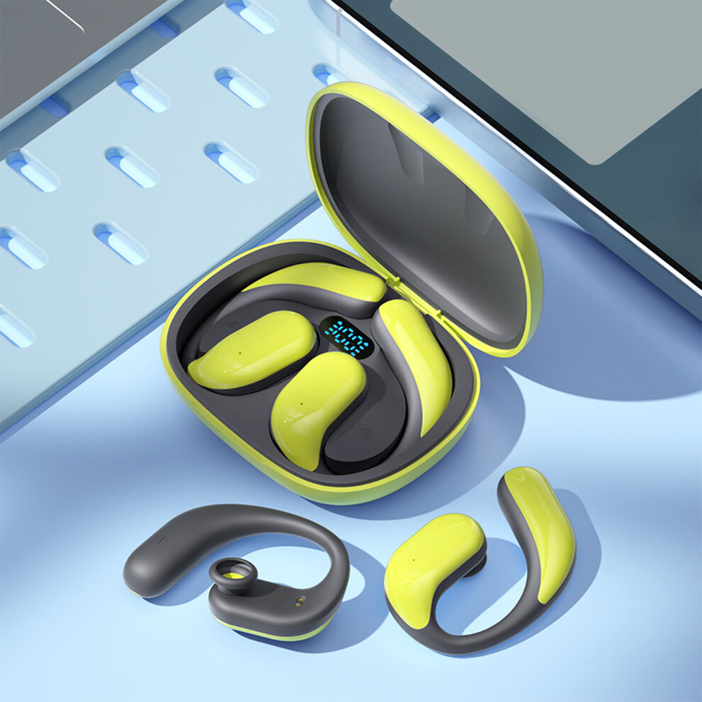 (Yellow) Wireless Over The Ear Bluetooth Earphones Yellow 6903262246695