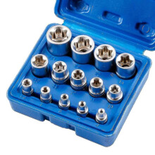 Female E Torx Socket Set E4-e24 E-torx External Hex Socket Insert Nut 14pcs