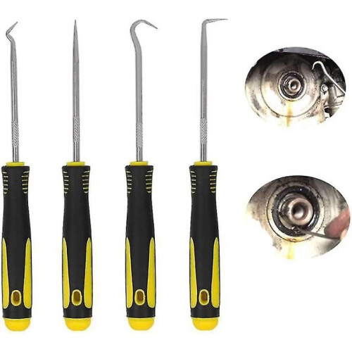 4pcs 6.30 Inch Picks And Hook Set O-ring Hook Mini Screwdriver Puller Remover for Car Oil (d02-4) 1