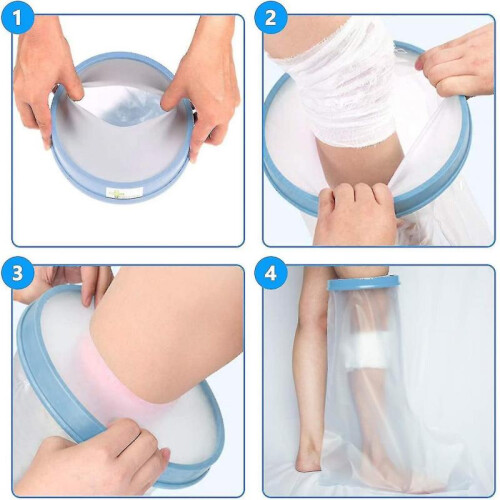 Leg Cast Cover,leg Cast Protector Keep Bandage Dry Shower, Watertight Cast 2