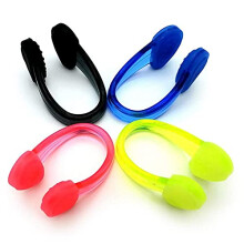 4 Pcs Swimming Nose Clip Silicone Swimming Pool Nose Clip for Adult