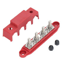 4 Stud Power Distribution Block with Cover 3/8in
