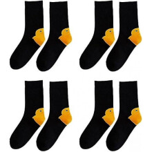 (Style04) 4 Pairs Socks, Printed Cute Socks, Goose Socks For Women Men