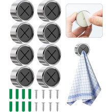 8 PCS Kitchen Towel Hanger Premium Tea Towel Holder Round Tea Towel Holder Hanger Kitchen Cloths Towel Holder Round Towel Holder
