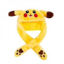 (yellow) Led Glowing Plush Bunny Hat With Moving Jumping Ears