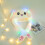 (white) Led Glowing Plush Bunny Hat With Moving Jumping Ears 5