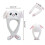 (white) Led Glowing Plush Bunny Hat With Moving Jumping Ears 4