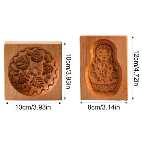 (4) Cookie Mold Baking Embossing Cookies Stamp Mold 3d Cookie For 2